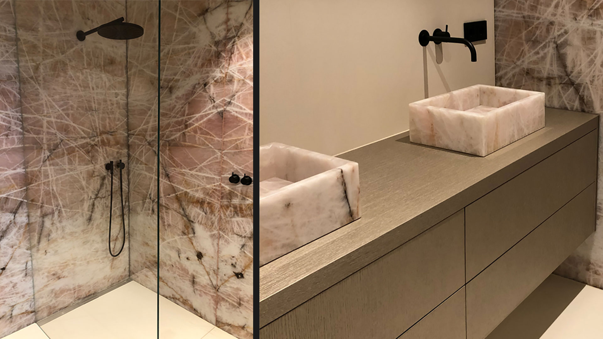 ontwerp badkamer met marmer